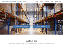 Tablet Screenshot of hallstreetstorage.com